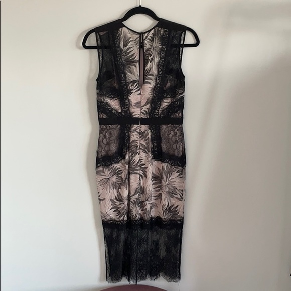 BCBG Maxazria Shawna Blush and Black Lace Dress - Picture 6 of 6
